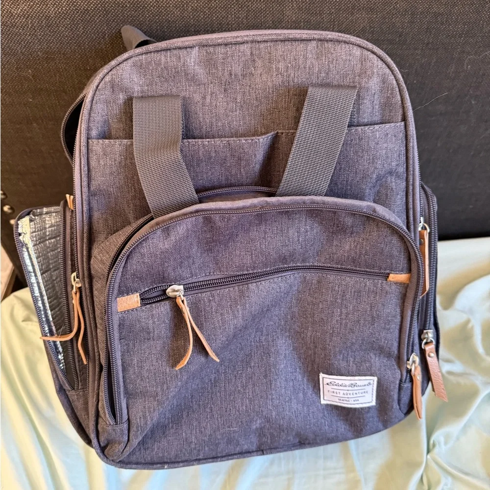 Gray Diaper Backpack
